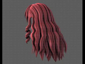 3d зачіска для дівчини v96 3D Модель