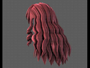 3d зачіска для дівчини v96 3D Модель