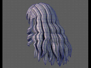 3d зачіска для дівчини v96 3D Модель