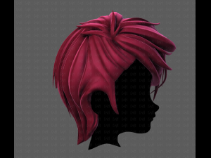 3d hair style for boy v77 Model 3D