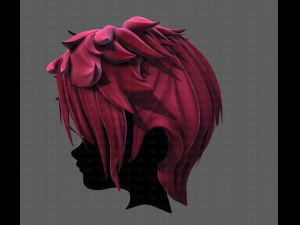 3d hair style for boy v77 Model 3D