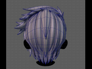 3d hair style for boy v77 Model 3D
