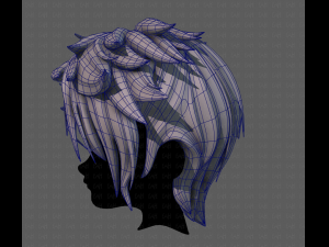 3d hair style for boy v77 Model 3D