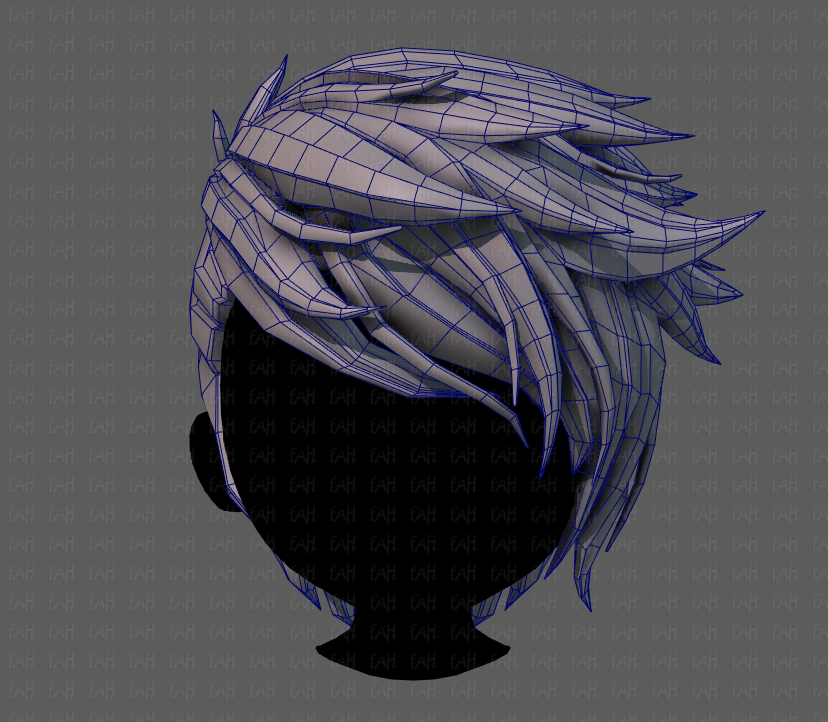 3D Hair style for boy V37 3D Model $15 - .unknown .3ds .dae .fbx