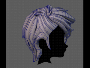 3d hair style for boy v77 Model 3D