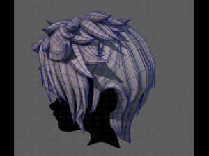 3d hair style for boy v77 Model 3D