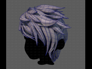 3d hair style for boy v77 Model 3D