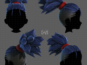 3d hair style for boy v79 Modelo 3D