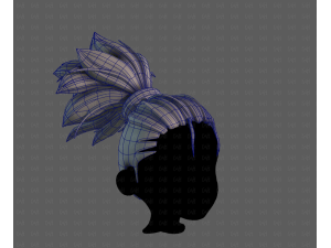 3d hair style for boy v79 Modelo 3D