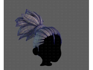 3d hair style for boy v79 3D Model