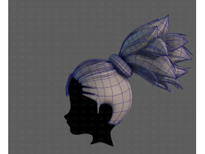 3d hair style for boy v79 3D Model