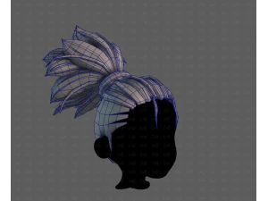 3d hair style for boy v79 3D Model