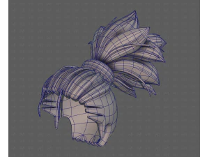 3d hair style for boy v79 3D Model