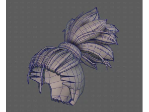 3d hair style for boy v79 3D Model