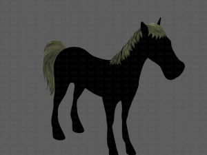 horse mane and tail v01 3Dモデル