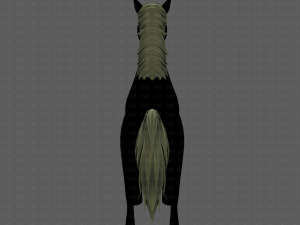 horse mane and tail v01 3Dモデル