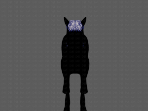 horse mane and tail v01 3Dモデル