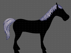horse mane and tail v01 3Dモデル