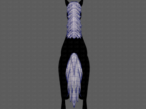 horse mane and tail v01 3Dモデル