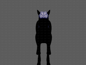 horse mane and tail v01 3Dモデル