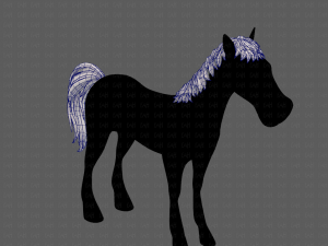 horse mane and tail v01 3Dモデル
