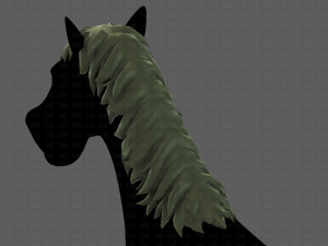 horse mane and tail v01 3Dモデル