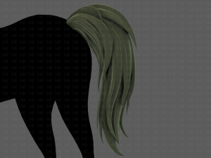horse mane and tail v01 3Dモデル