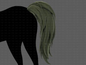 horse mane and tail v01 3Dモデル