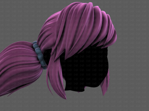 3D Hair style for girl V98 3D Model
