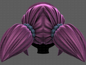 3D Hair style for girl V98 3D Model