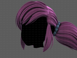 3D Hair style for girl V98 3D Model