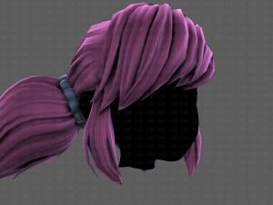 3D Hair style for girl V98 3D Model