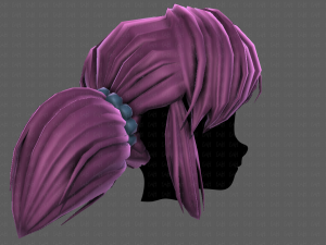 3D Hair style for girl V98 3D Model