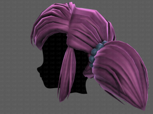 3D Hair style for girl V98 3D Model