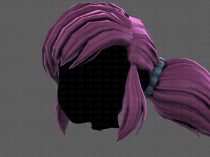 3D Hair style for girl V98 3D Model