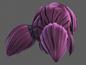 3D Hair style for girl V98 3D Model