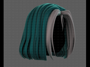 3D Hair style for girl V99 Model 3D