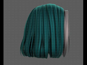 3D Hair style for girl V99 3D Model