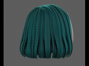 3D Hair style for girl V99 Model 3D