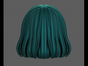 3D Hair style for girl V99 3D Model