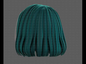 3D Hair style for girl V99 3D Model