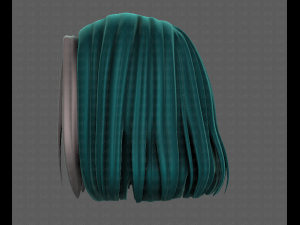 3D Hair style for girl V99 Model 3D