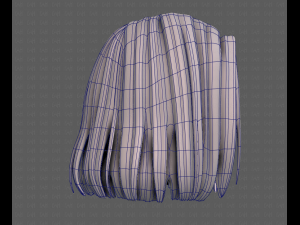 3D Hair style for girl V99 Model 3D