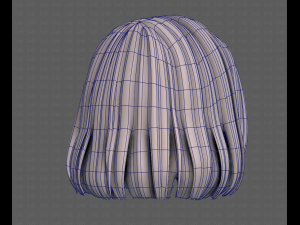 3D Hair style for girl V99 Model 3D