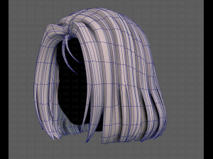 3D Hair style for girl V99 Model 3D