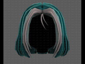 3D Hair style for girl V99 Model 3D