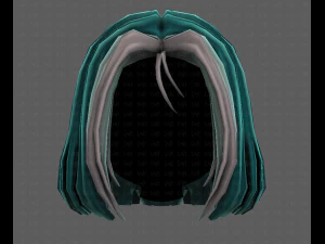 3D Hair style for girl V99 3D Model