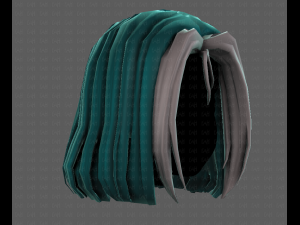 3D Hair style for girl V99 Model 3D
