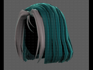 3D Hair style for girl V99 Model 3D
