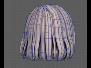 3D Hair style for girl V99 Model 3D
